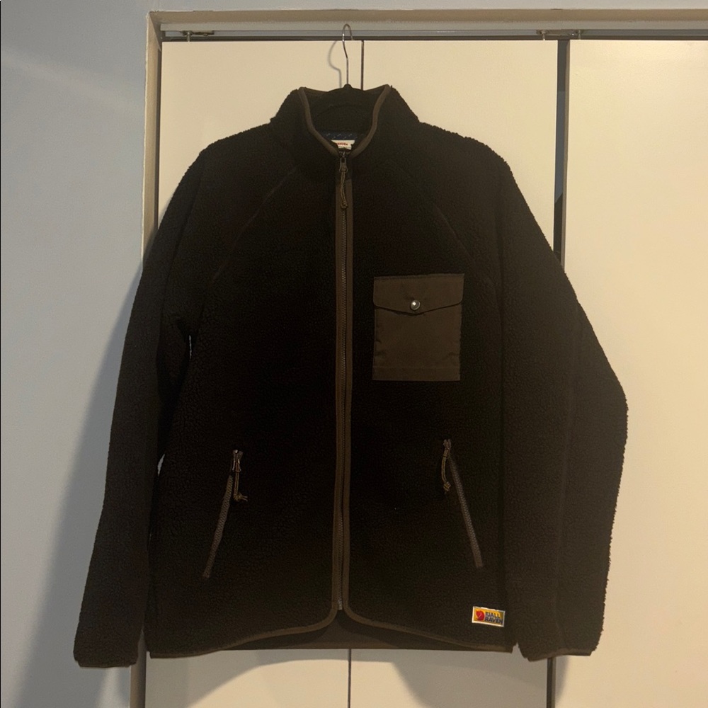 Fjall Raven Brown Vardag Pile Fleece Jacket | Men's Medium